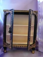 Black display cabinet